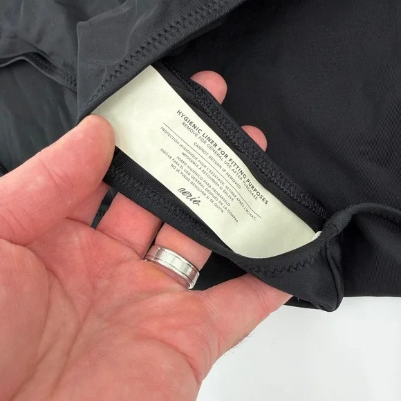 Aerie High Waisted Full Coverage Cross Waist Swim Bottoms Black XXL - Picture 4 of 12